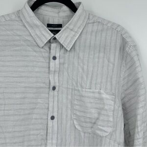 Joseph Abboud Joe Long Sleeve button up white and Grey XL